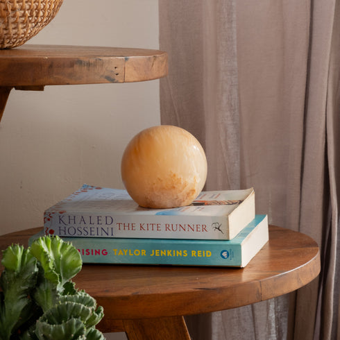 Handcrafted Marble floor door stop - Onyx - Coastal Villa Homeware